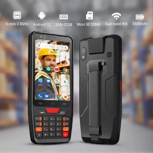 [QS-PDA405] QUNSUO PDA-405 Colector de datos 2D Wi-fi Bluetooth 4D Android 12.0 Display 4 Teclado Físico 